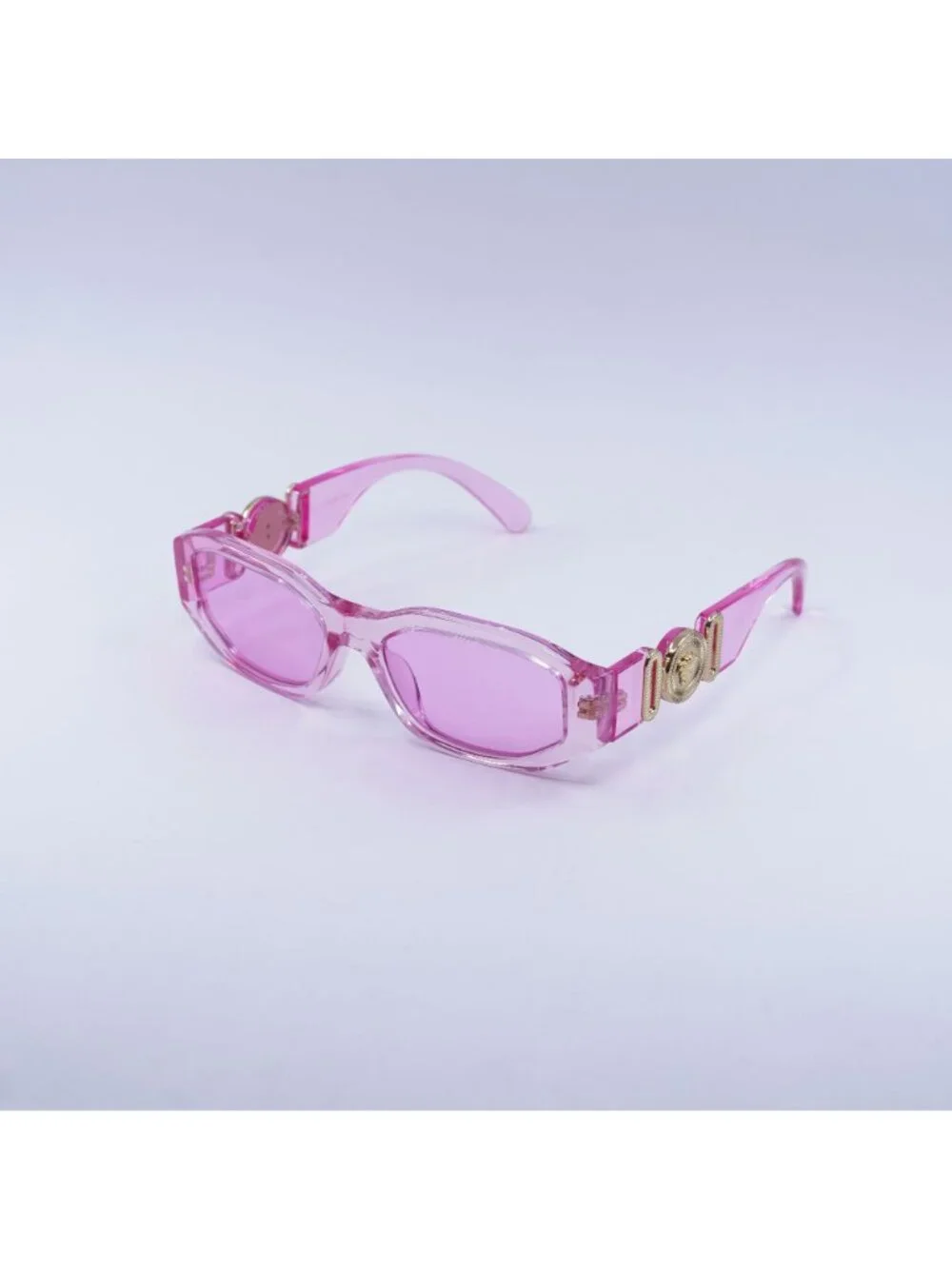 Versace Kids VK4429U 5370/5 Sunglasses Pink Irregular Frame, Fuchsia Lenses